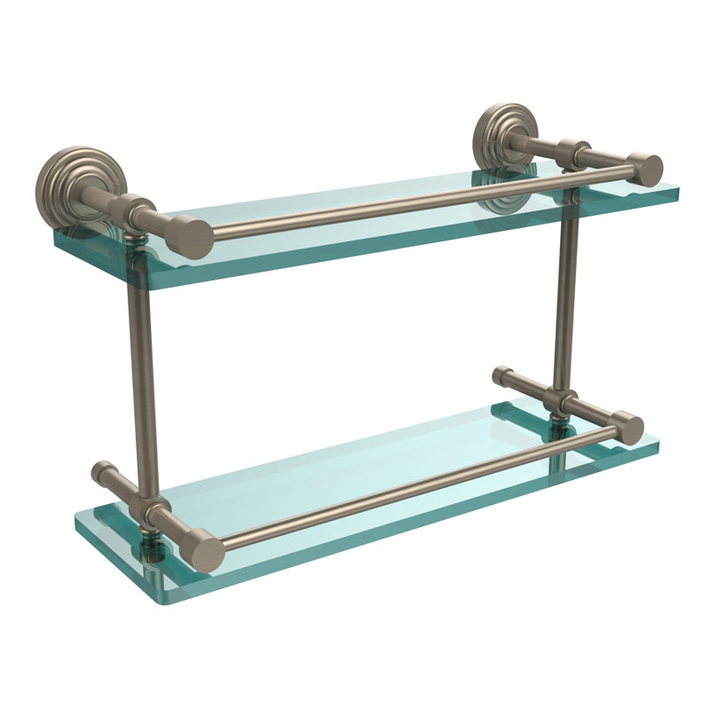 Beresford 2 Piece Tiered Shelf, Antique Pewter