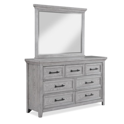 Mobilier de chambre à coucher contemporain en bois avec commode 1pc