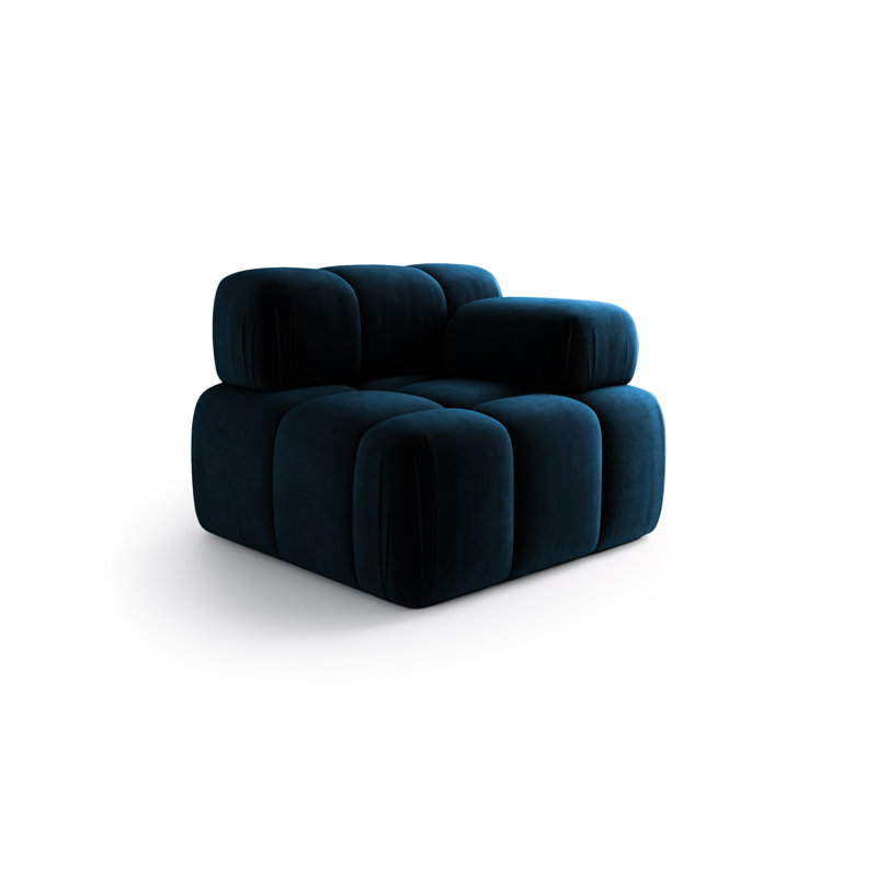 Upholstered Accent Chair, Dark Blue