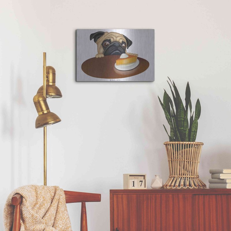 «Pug With Pie» par Danny Gordon, H 16 po x l 24 po