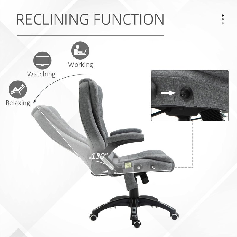 Waynefleet Polyester Office Chair, Grey
