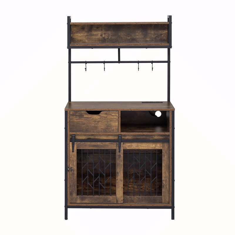 Meuble de bureau en cage pour chien