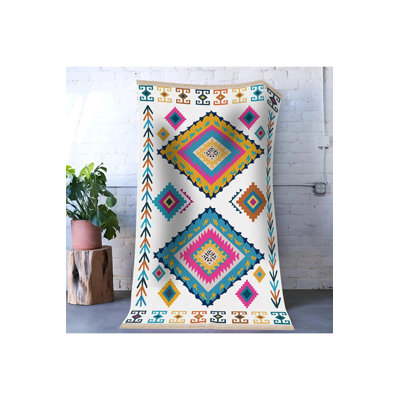 Ivyon Performance Washable Moroccan Indoor / Outdoor Rug