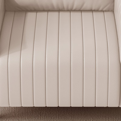 Fauteuil en similicuir de 37,8 po de largeur Delana