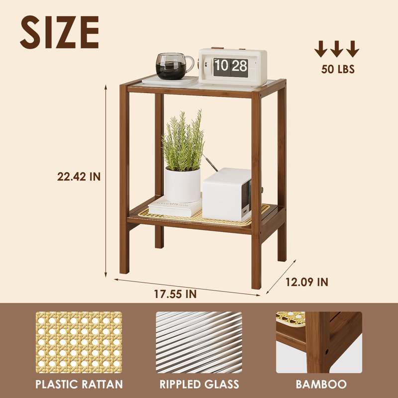 Table d'appoint Boho Rattan