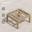 Repose-pieds de patio extérieur en aluminium avec coussin épais de 7 po (ensemble de 2)-813236995
