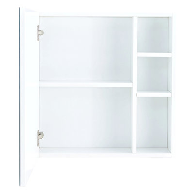 A White Mdf Material Mirror Cabinet, Bathroom Mirror,  Mdf Material Mirror Cabinet,A Separate Wall Mounted Bathroom Mirror