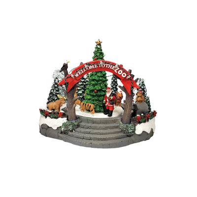 Entrée du zoo de Noël - Collection Christmas Village par F07-N6-4