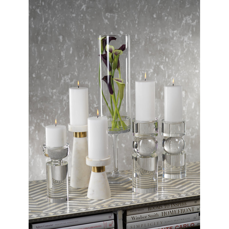 Chandelles en verre pilier