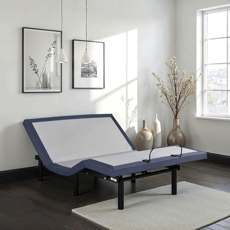 Twin XL Adjustable Bed Base With Three Vibration Modes And Head And Foot Position Adjustments, Twin