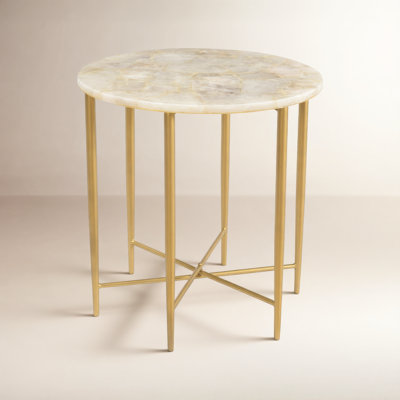 Tira Stone End Table