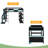 Full Size Gaming Loft Bed With Desk, Shelves & LED Lights-1791716443