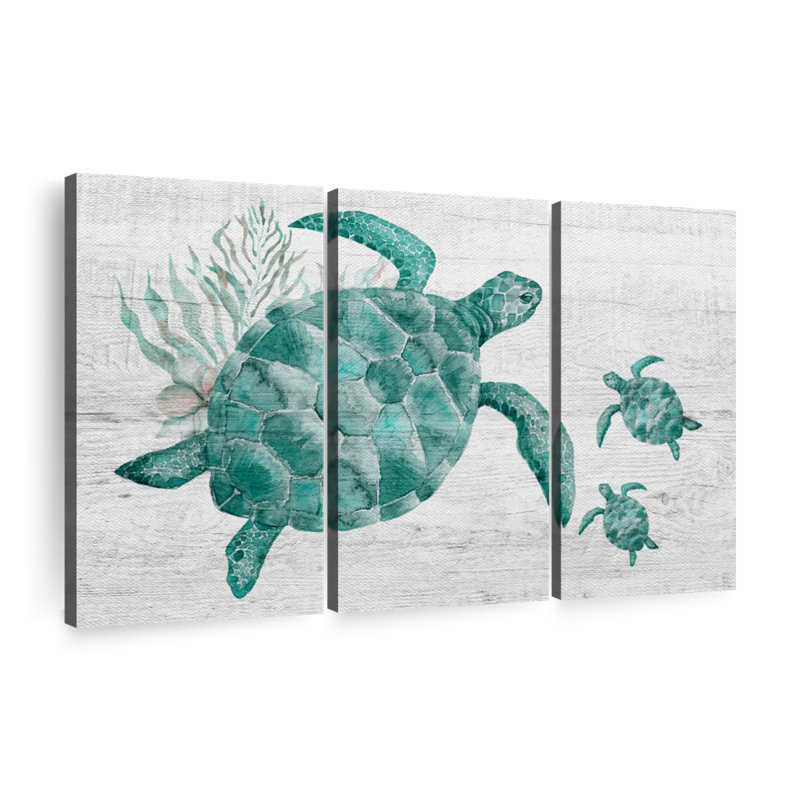 Ensemble de 3 reproductions sur toile 3 pièces par Mulberry Designs, H 48 po x l 74 po x P 1,25 po