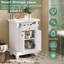 Meuble-lavabo moderne avec tiroir basculant, charnières à fermeture en douceur-274547694