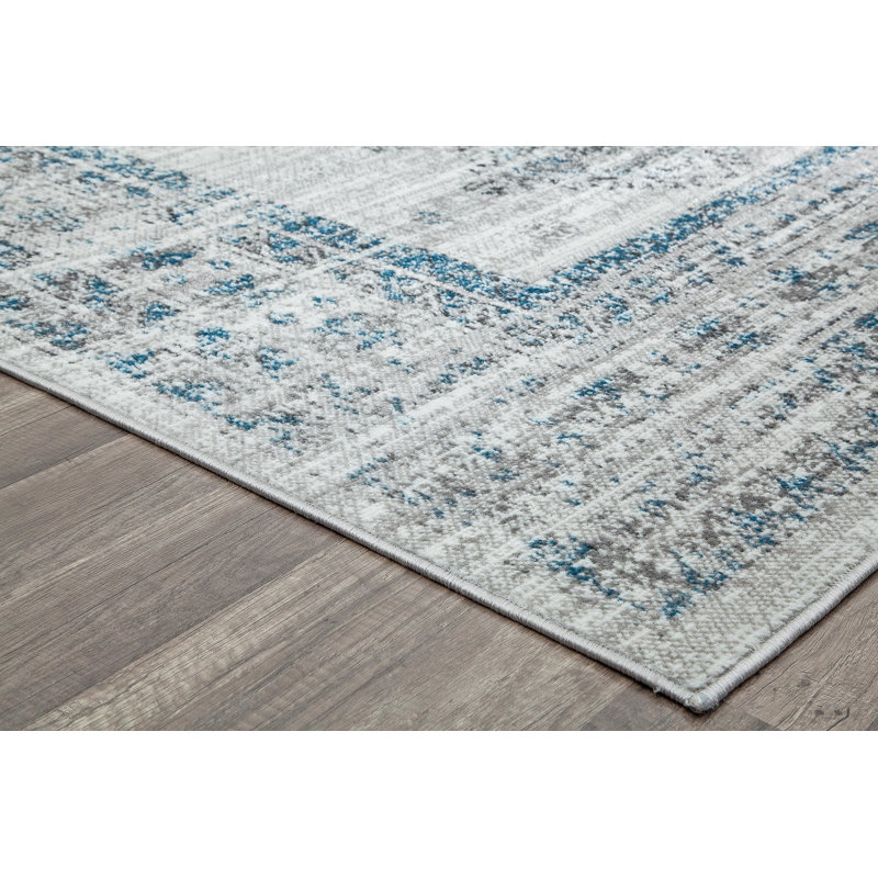 Tapis gris Freya, Rectangle 8 pi x 10 pi