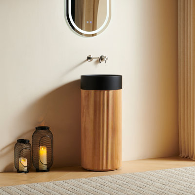 Meuble-lavabo moderne (doit inclure le meuble-lavabo et le lavabo), bois compact