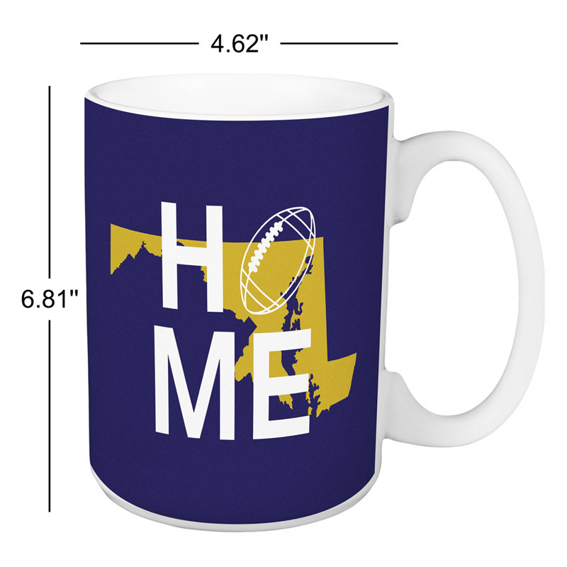 Grande tasse à café football baltimore home Forshee
