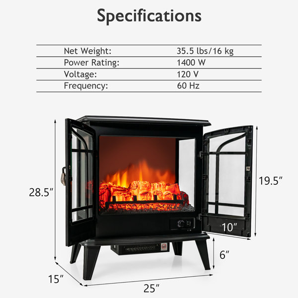 Costway 25'' W Electric Stove | Wayfair
