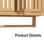 Armoire de salle de bain en bois massif Layanne