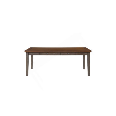 Casual Two Tone 6 Drawer Dining Table
