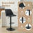 New upgraded backrest Swivel Upholstered Adjustable Height Counter & Bar Stool With Footrest-620830721