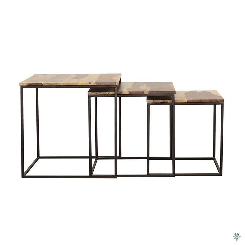 Ensemble de 3 tables gigognes