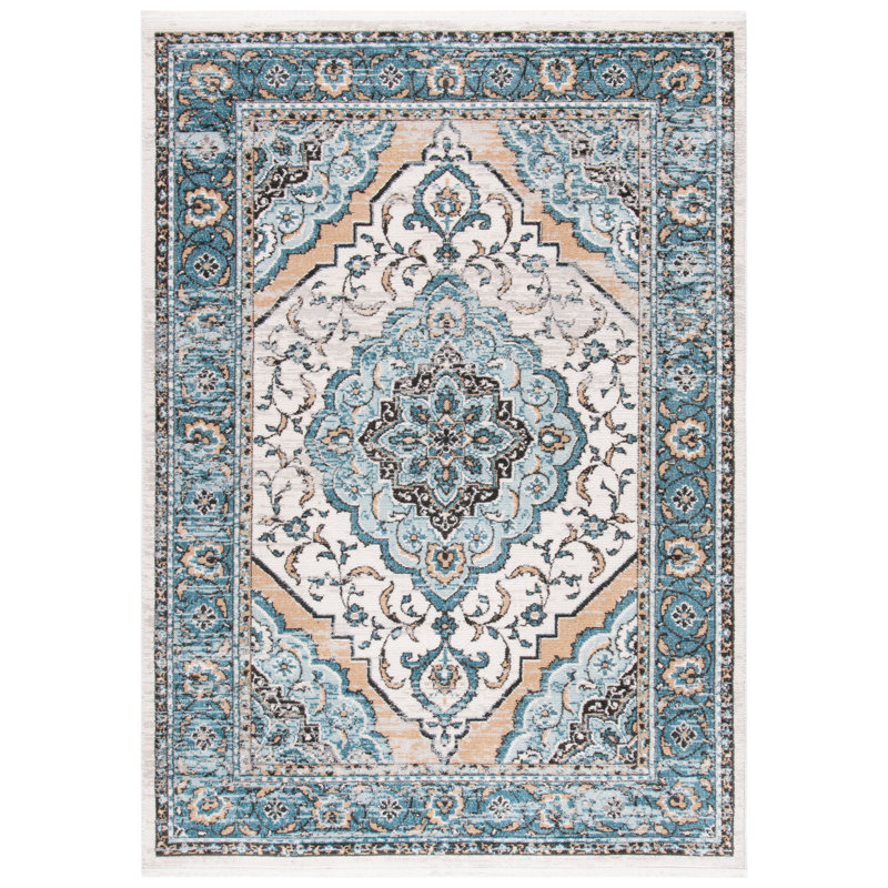 Mathes Oriental Area Rug, Rectangle 122 x 183 cm