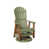 Sage Top/Antique Mahogany Base