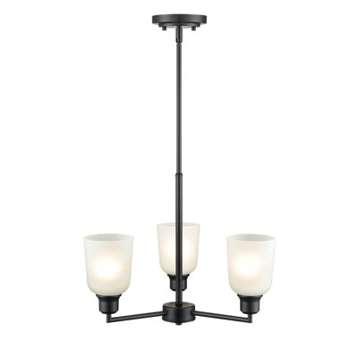 Amberle 3 - Light Dimmable Modern Linear Chandelier