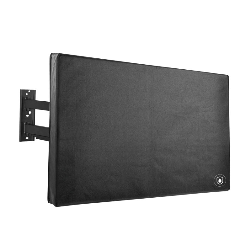 Protecteur de téléviseur noir à écran plat, H 39 po x l 60 po x P 5 po
