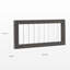 Vienna Toddler Guardrail, Darkwash Ash With Acrylic