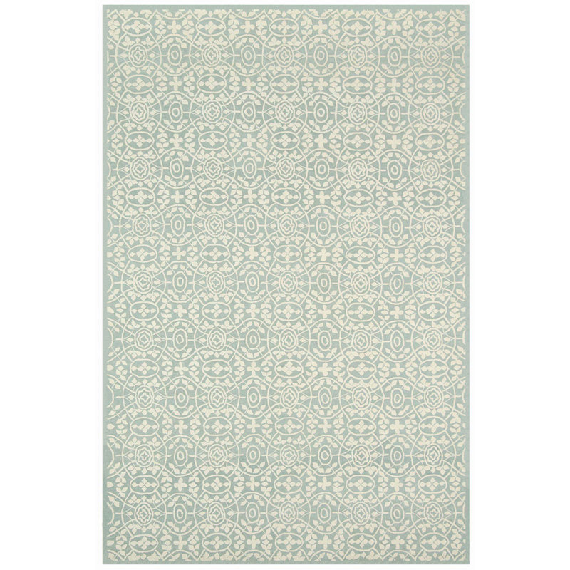 Bloomery Martha Stewart Hand Hooked Cotton Geometric Rug, Rectangle 2'6" x 4'3"