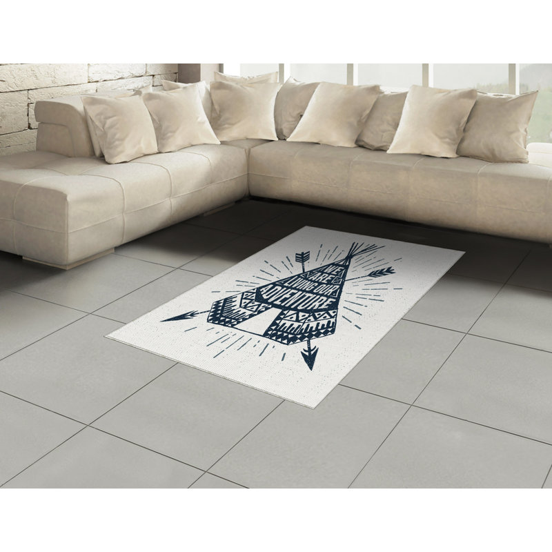 Adventure High Density Long Fiber Poly Threads Decorative Area Rug Carpet, Rectangle 2'7" x 5'