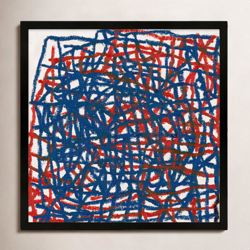 «Dowlin Crossroads», reproduction encadrée sur papier par Stephanie Dennis, H 30 po x l 30 po x P 1,25 po, Noir