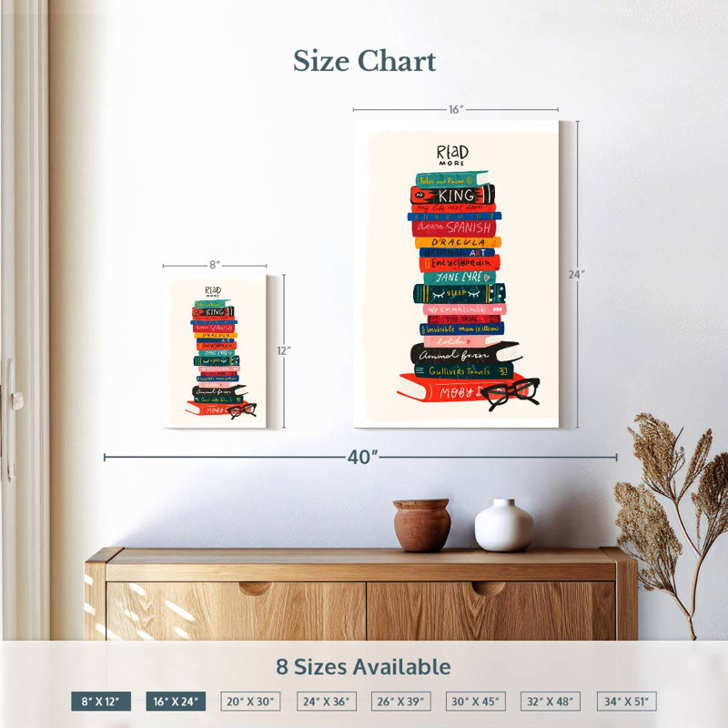 Keiraleigh Read More Book Stack, 12" H x 8" W