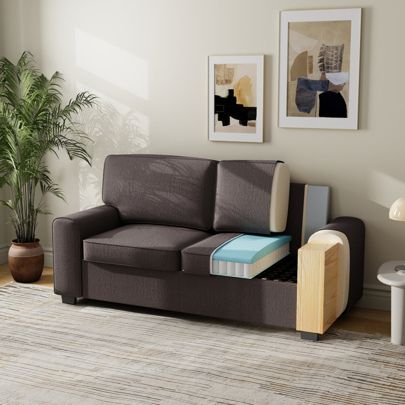 Canapés gris modernes, tissu chenille durable, conception compacte pour un usage domestique