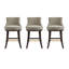 Tabouret de bar en chenille taupe Lucia-113050972-113050971-128620582