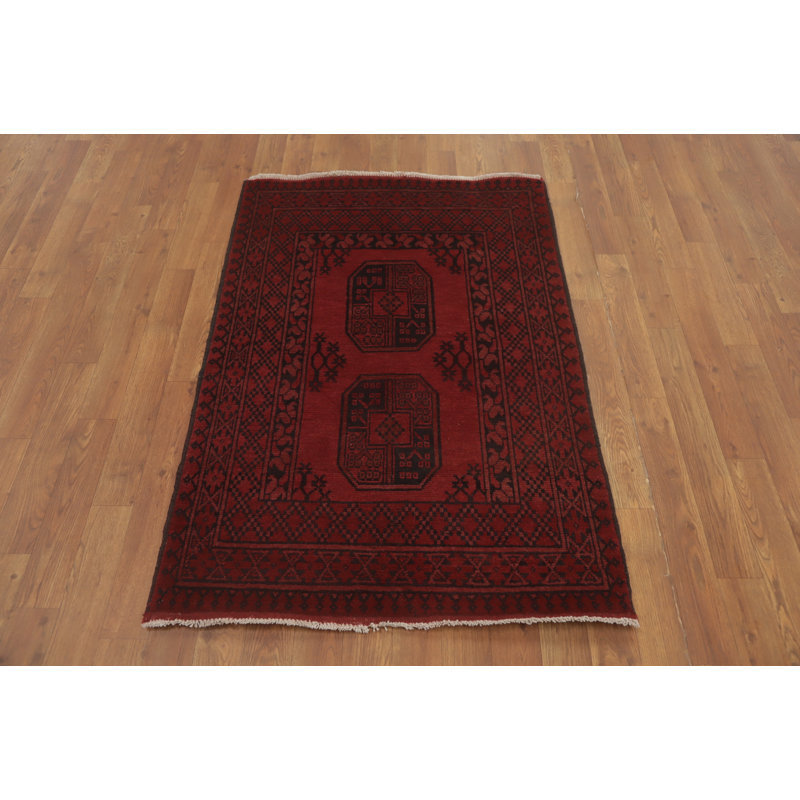 Tapis de vestibule oriental afghan Elephant