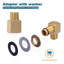 2-Pack Installation Kit For Commercial Wall-Mounted Faucets, Featuring 1/2-Inch Npt Connections
