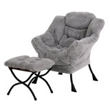 Abramson Lazy Chair, Modern Lounge Accent Chair with Armrests and a Side Pocket