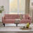 Velvet Futon Couch Convertible Folding Sofa Bed Tufted Couch-78483421