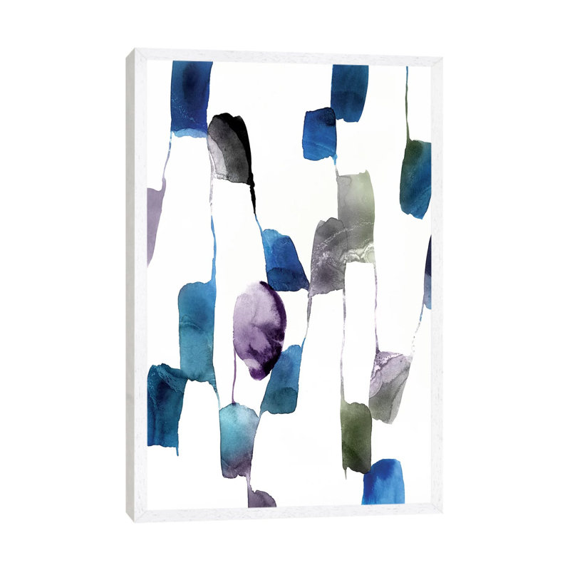 Scattered I by Isabelle Z - Painting on Canvas, White Framed, 101.6 cm H x 66.04 cm W