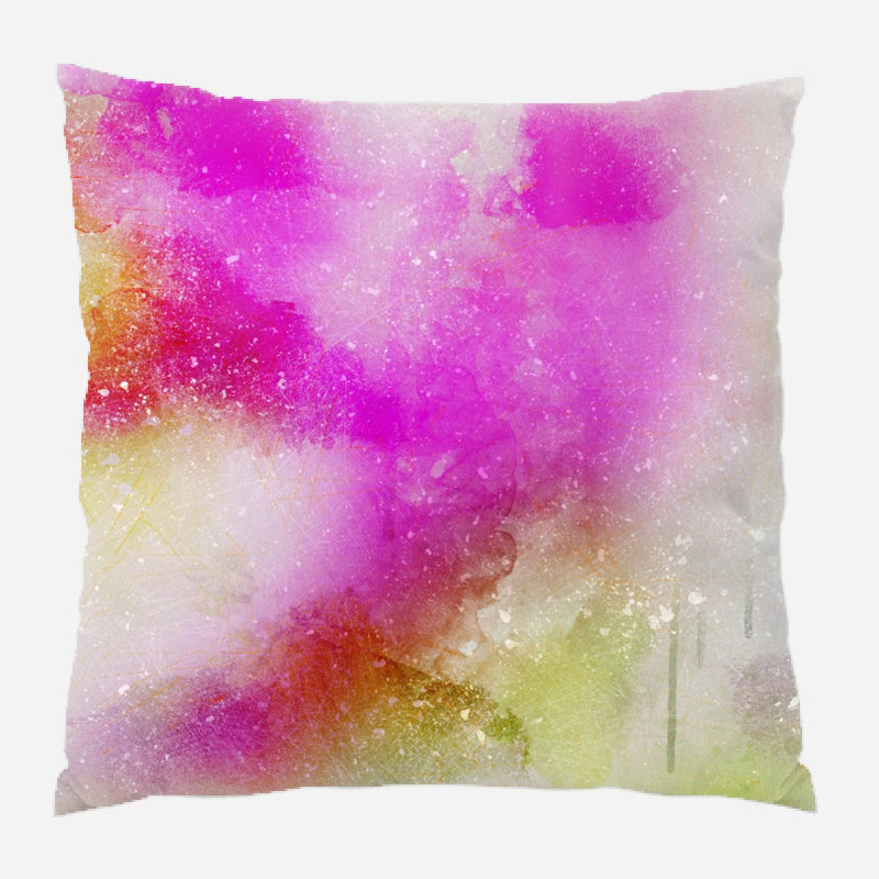 Perrine Square Pillow Cover & Insert, Microsuede, Indoor