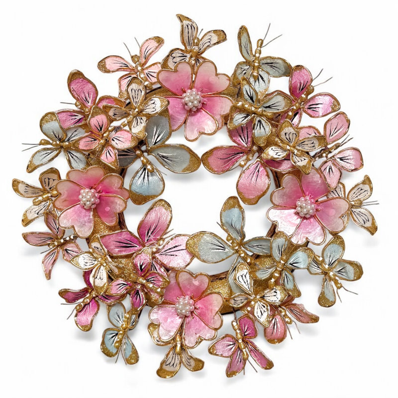 Couronne de papillon scintillante 22 po