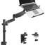 Support de bureau pour ordinateur portable à bras pneumatique