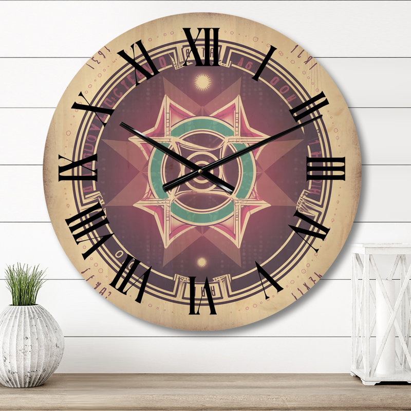 Horloge murale moderne en bois Heal, Moyenne