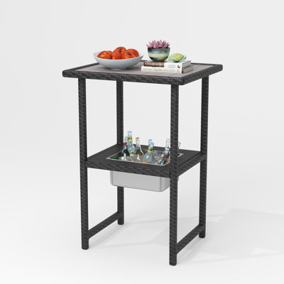 Solomie Rectangular Outdoor Bar Table
