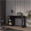 Bureau d'ordinateur Wengue avec 1 tiroir et rangement ouvert-1509585198