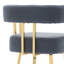 Chaise décorative moderne, chaise d'appoint de salon avec pieds en métal doré, sans roulettes-125536152