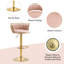 Tabouret de bar pivotant avec dossier Ginko-882844512-879315310